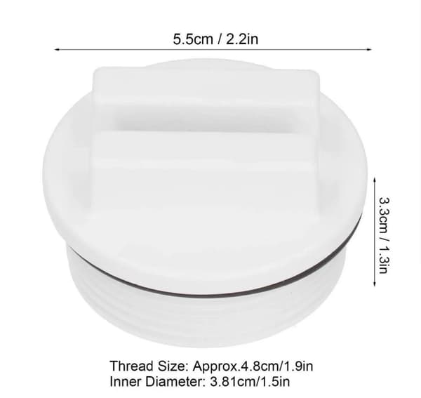 Pieces PVC Plug O-Ring Set med Vinterpoolpluggar Frysplugg för Returledning Skimmer Ventil Pool