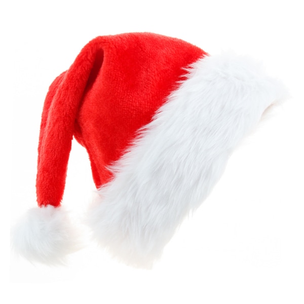 Christmas Hat Santa Hat Kids Luxury Red Santa Hat Costume Plush C