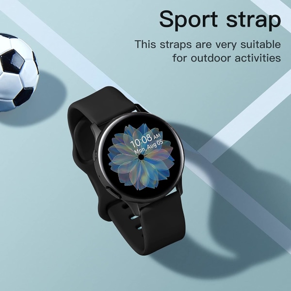 Silikonrem kompatibel med Samsung Galaxy Watch Active 2