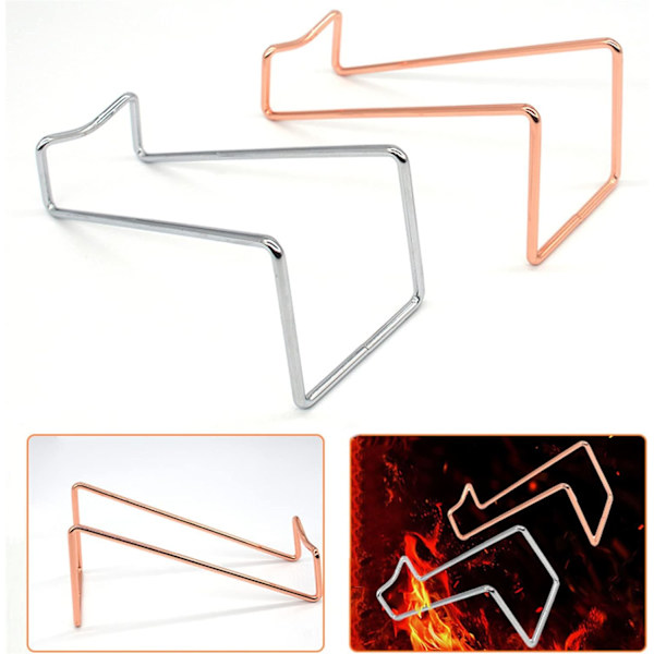 2 stk. Metall Vinstativ Benkeplate, Ferdiglaget Vinstativ Organizer Metall Flaskeoppbevaring Bordplate Holde