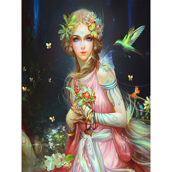 30 × 40 Kind Butterfly Fairy Diamond Painting (30 * 40, 1 st.