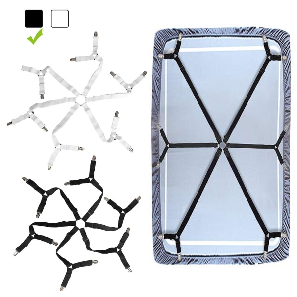 2 stk 6-sidig kraftig trekant sengeklips, justerbar