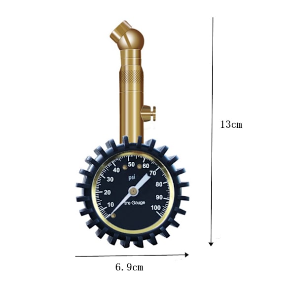 Högpresterande däcktrycksmätare - Belysning, däckpump,