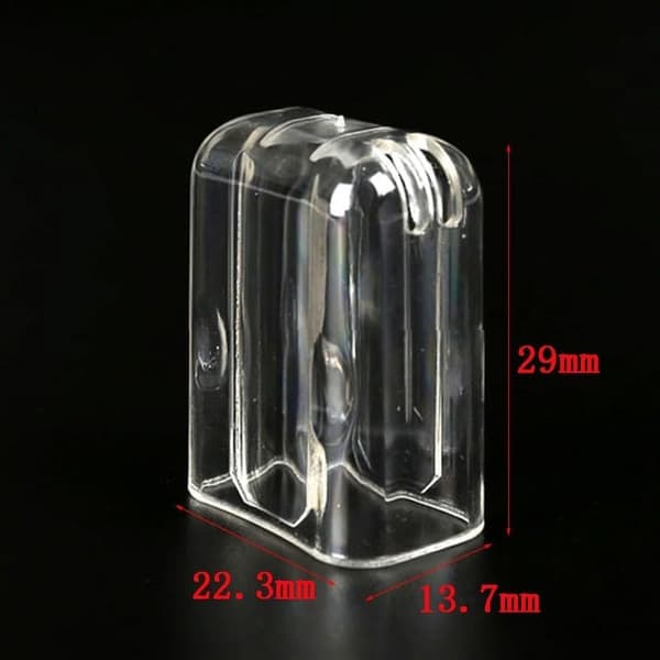 3x2x1cm Förpackning med 4 Elektriska Tandborsthuvudskydd Transparenta