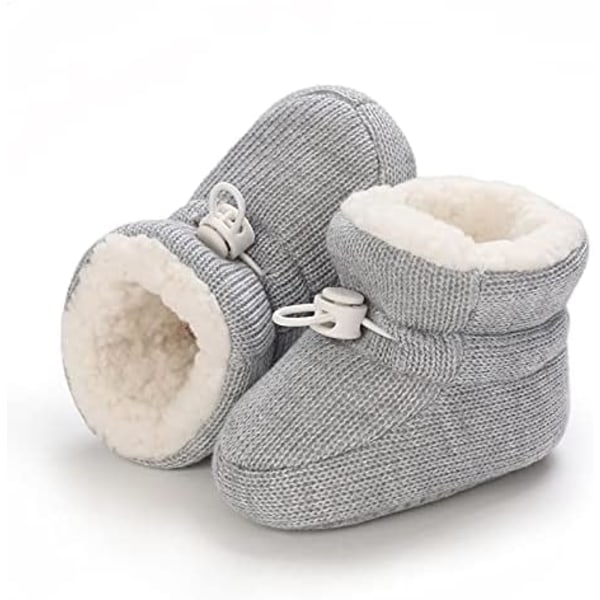 Baby Boy Girl Ankle Boots, Newborn Winter Warm Soft Snow Boots Crib Shoes Toddler Non-Slip First Ste