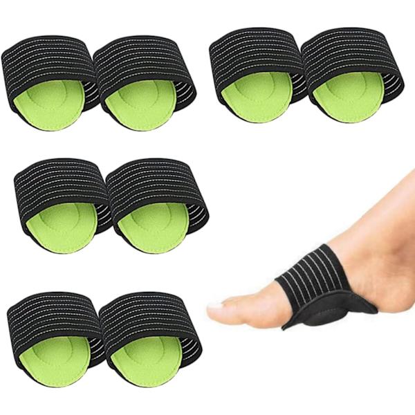Buesupportpute, 4 par ortopediske innleggssåler med buesupport kompresjonsputer for plantar fasciitt