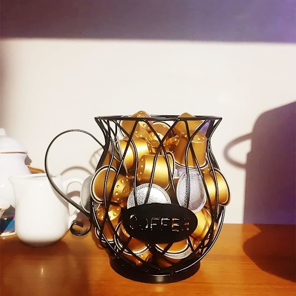 Kaffe Kapsel Kurv (Hvit), Kaffe Kopp Oppbevaringskurv, Kaffe C