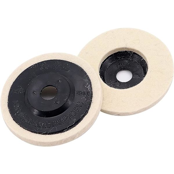 Poleringskivor, 15 x 100mm Ullpoleringskivor, Hög Densitet