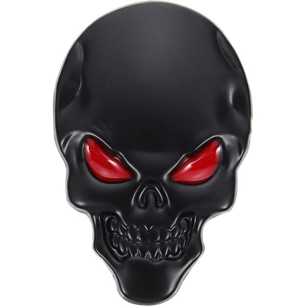 3D Metal Black Skull Tarra Auto Logo Emblem Badge Decal