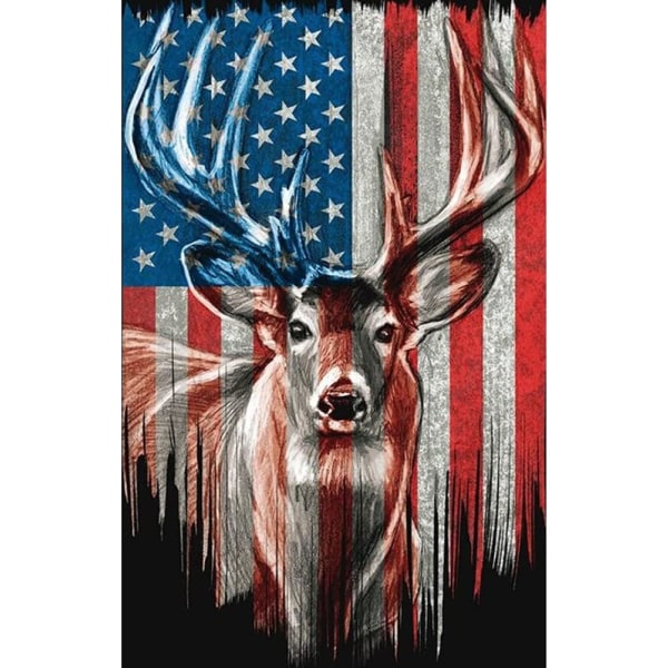 (30x40cm) Deer Diamond Painting Kits aikuisille, 5D American P