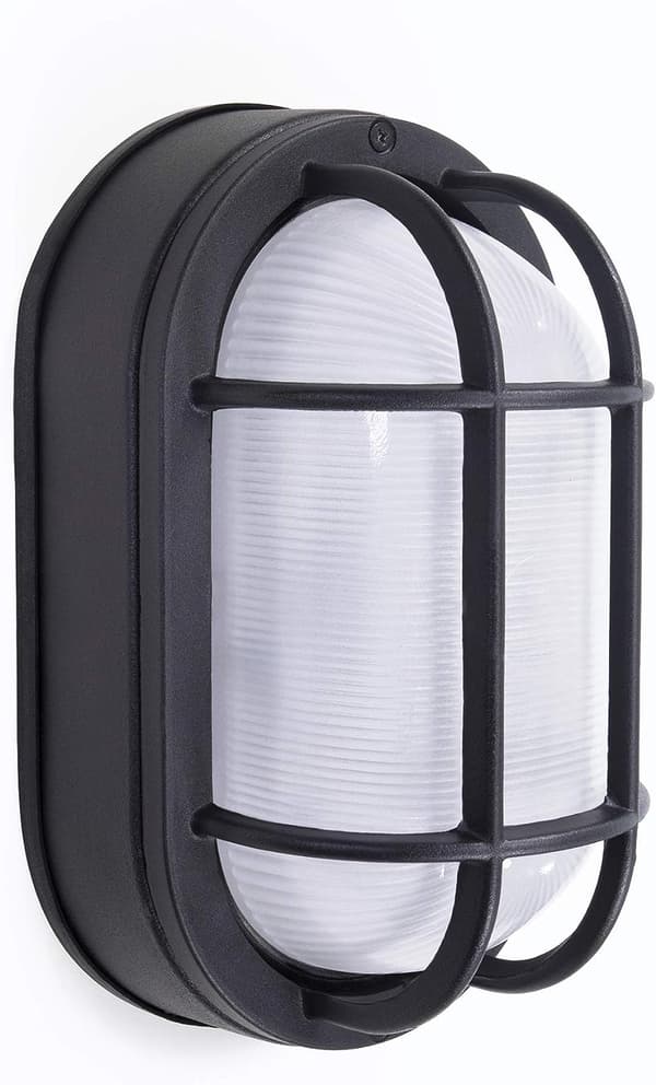 Utomhus 21 cm oval LED-skottbelysning, infälld montering för vägg