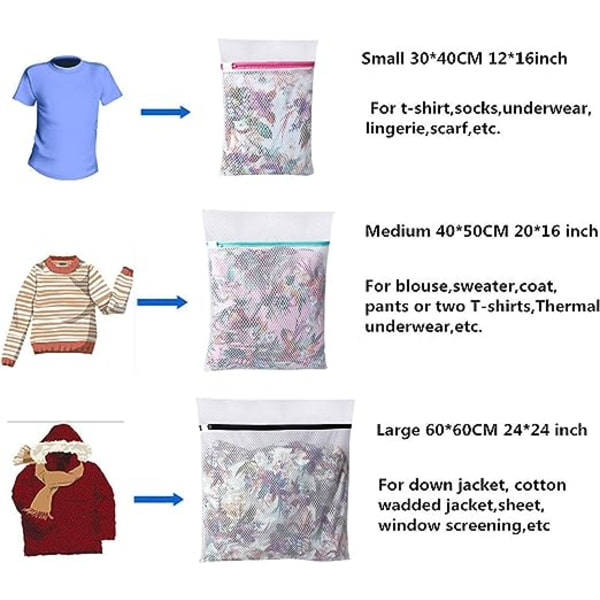 Bikubeformet vasketøjpose til opbevaring eller vask af sweater, delica