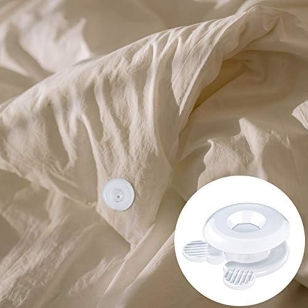 Täcke Hållare Klipp Plast Täcke Grepp Täcke Knapp Klipp för Inre Hörn och Håll Täcke Täcke på Plats