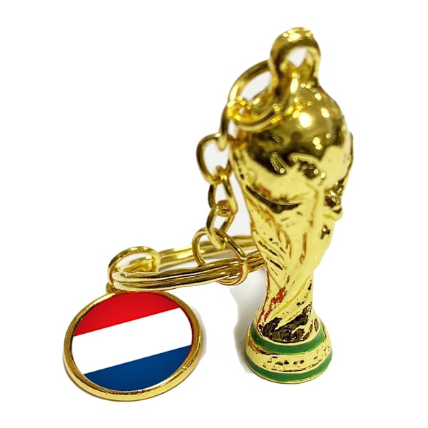 1 st. Qatar VM fotbolls-trofé nyckelring ryggsäck tillbehör