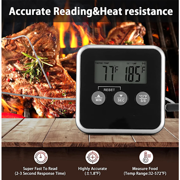 Kötttermometer, Digital Köks Termometer Digital Th