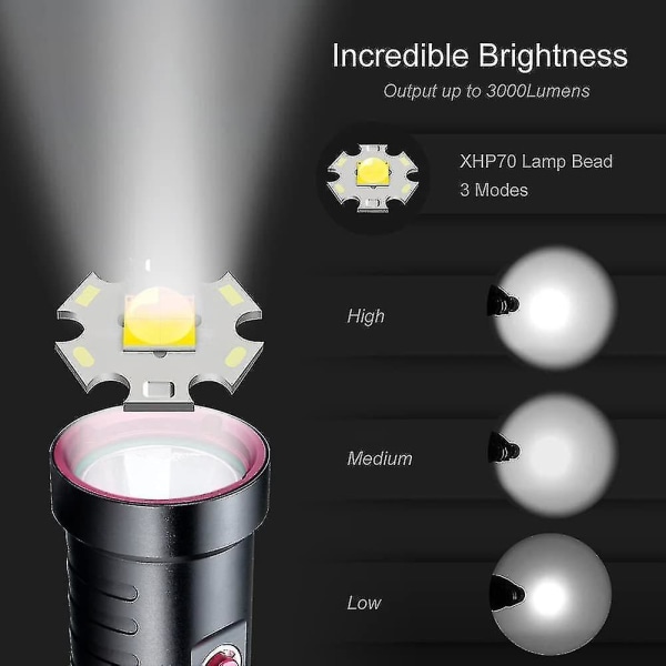 Sukellustori 3000 Lumen Led Vedenalainen Sukellusvalot 100M Ip