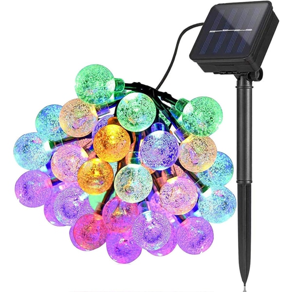 Solcellslampor för utomhusbruk, 5 m, 30 LED, vattentäta