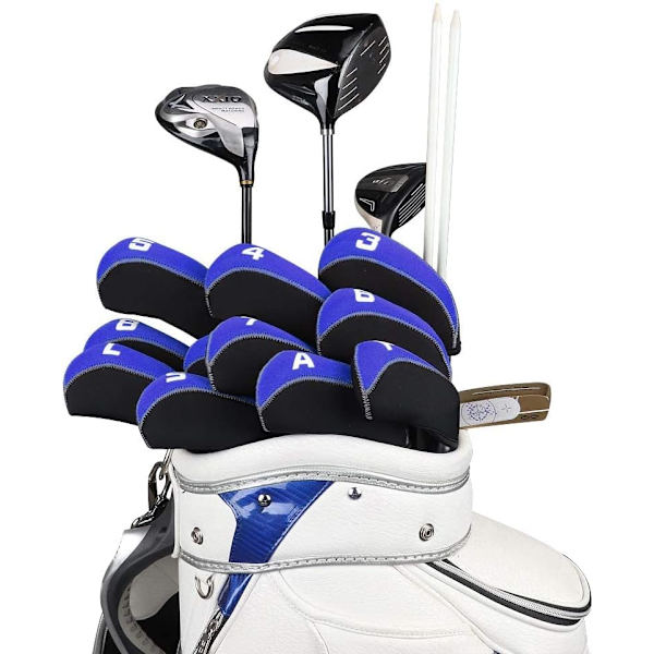 Golf 11 st/set Neopren Järnklubbsöverdrag med Stort Nummer för A