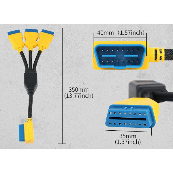 OBD-2-kaapeliadapteri - OBDII 16-nastainen 1 uros
