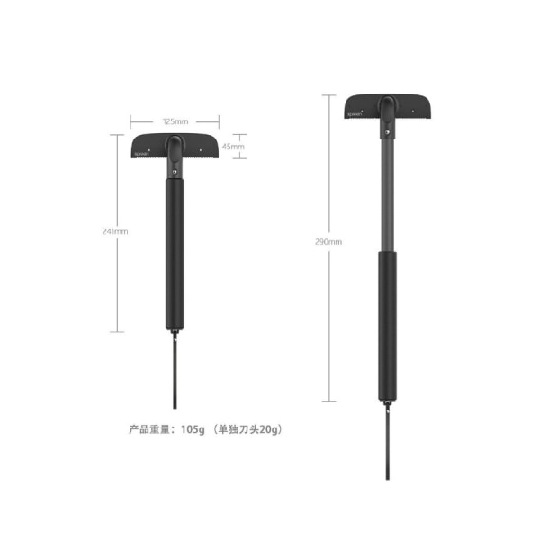 Ryg Hårfjerner til Mænd, Elastisk Håndtag Ryg Shaver til Mænd, Kropshår Trimmer Ergonomisk Razor til