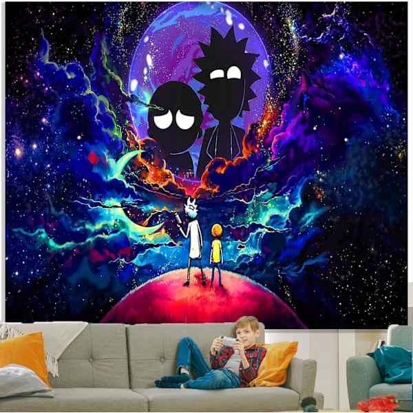 Anime Vægophæng til Soveværelse, Trip-py Plakater Rum Vægophæng til Mænd, Cool Sort Æstetik, Hippie Rumindretning Væghængende Kunst til Piger Drenge P