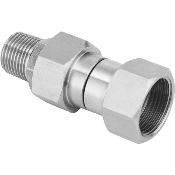 1kpl Ruostumattomasta teräksestä valmistettu painepesurin kääntyvä liitin, metrikierre M22 14mm