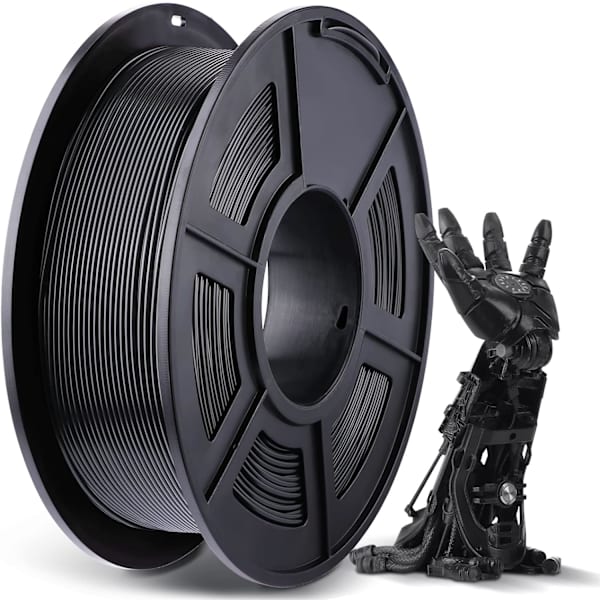 (Sort) PLA Filament til 3D-printer Hvid, 1KG 1,75 mm PLA Filament til 3D-print på 3D-printer