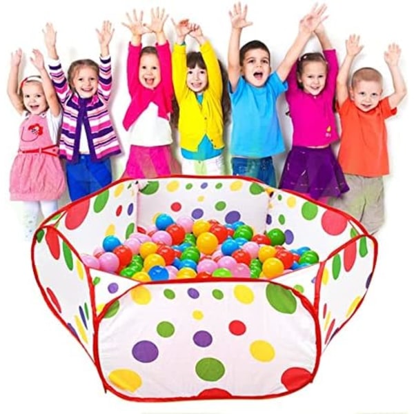 (B)Kids Ball Pit 1.2m, Sisä- ja ulkoleikki teltta Leikkikehä Ball Pit Pool Sinisellä Vetoketjulla