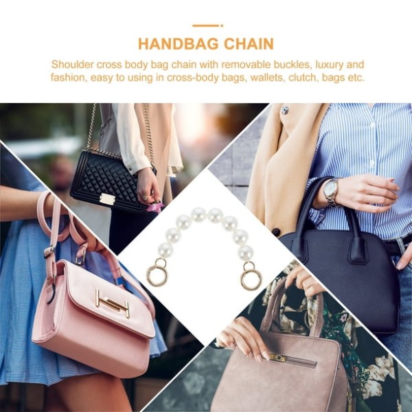 1 stk Fashion Pearl Bag Chain DIY Dame Bag Chain Replacement Bag A