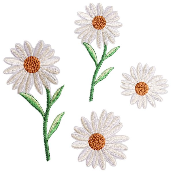 Solrosblandade broderilappar (set med 21 stycken)