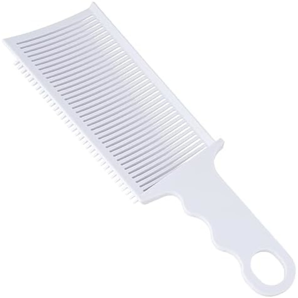 Barber Fade Kam för Män, Värmebeständig ABS Professionell Klippkam, Antistatisk Böjd Rygg Triangulär Tand Hårsnitt
