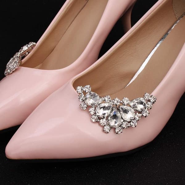 1 Par Rhinestone Bryllupssko Klips Brud Fest Sko Dekorasjon