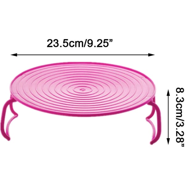 2PCS Mikrobølgeovn Stativbrett, Plast Multifunksjonell Tallerkenholder, M