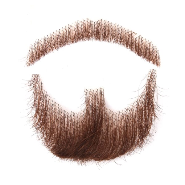 Fake hiukset parta miehille Yksi pari ruskea tekoviikset Fake