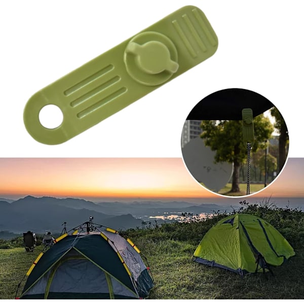 Förpackning med 10 kraftiga fästklämmor för presenningar, markiser, täckdukar, camping, husvagnar
