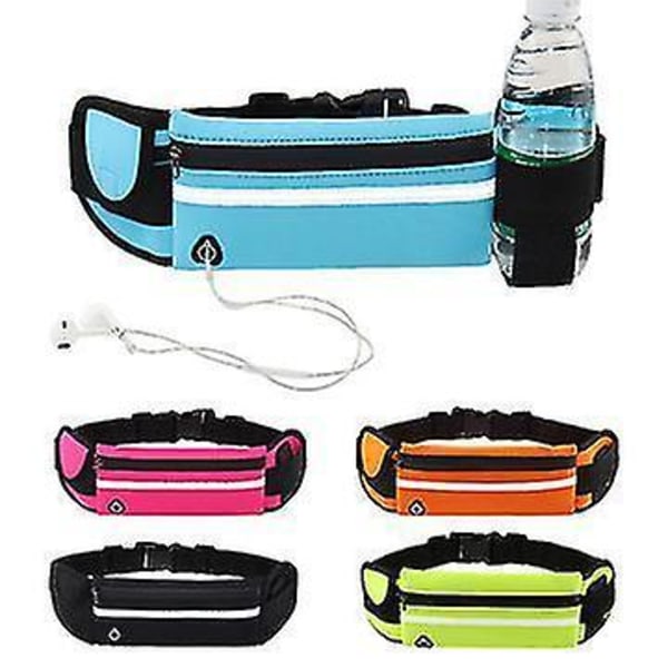 Outdoor Sports Belte Bag Fitness ryggsekker med vannflaske