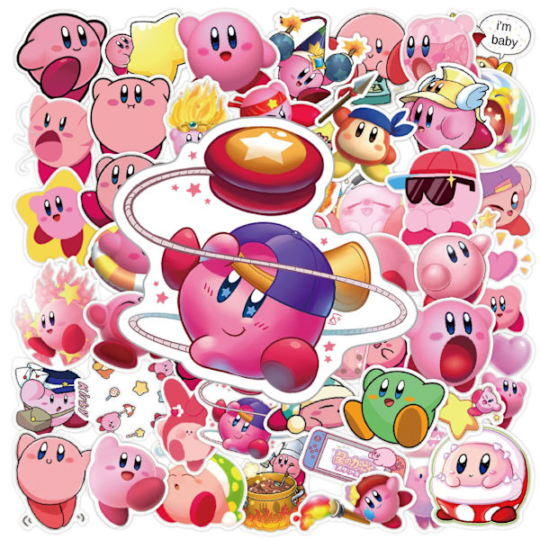 50 stk. Kirby DIY kreative klistermærker