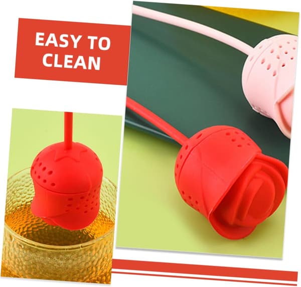 Silikon Ros Te Påse Infuser Löst Te Sil Gadget Alla Hjärtans Dag