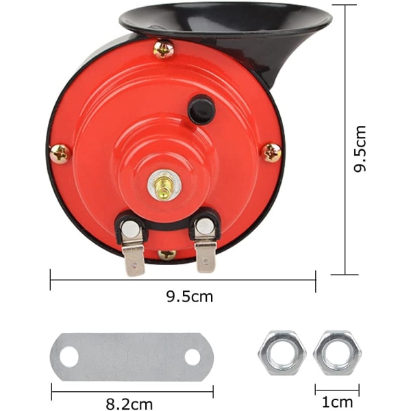 Lastbilshorn 12V Högt Tåg Bilhorn Högt 110db, Bilhorn Snai