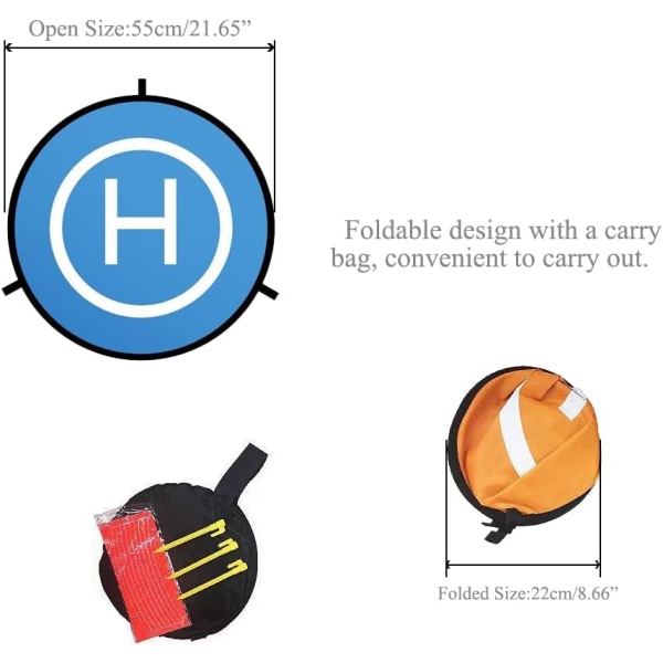 Drone Landing Pad, Universal Foldable Portable Waterproof Helipad