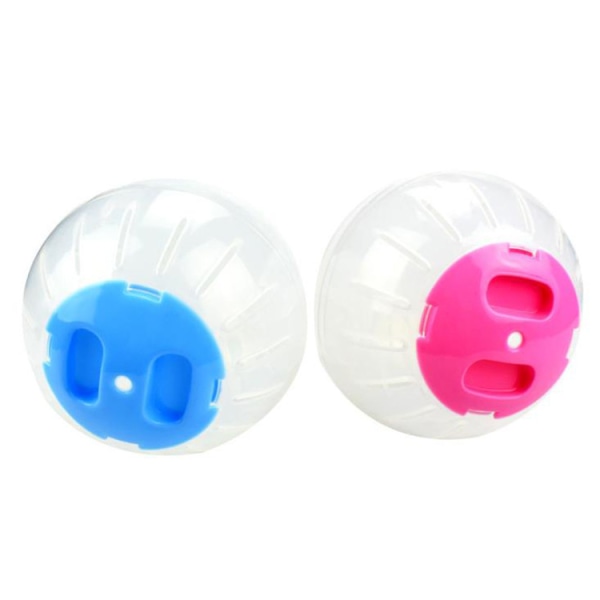 Boule d'exercice pour hamster 10cm bleu avec support