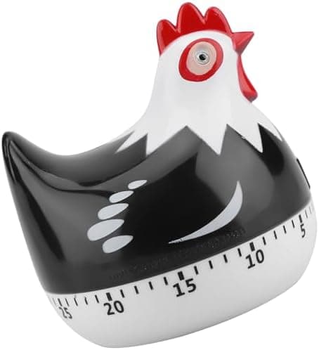 6,5 cm Kyllingmønster Timer, Kyllingmønster Nedtelling Kjøkken Timer Påminnelse, Søt Kjøkken Timer for Matlaging Baking