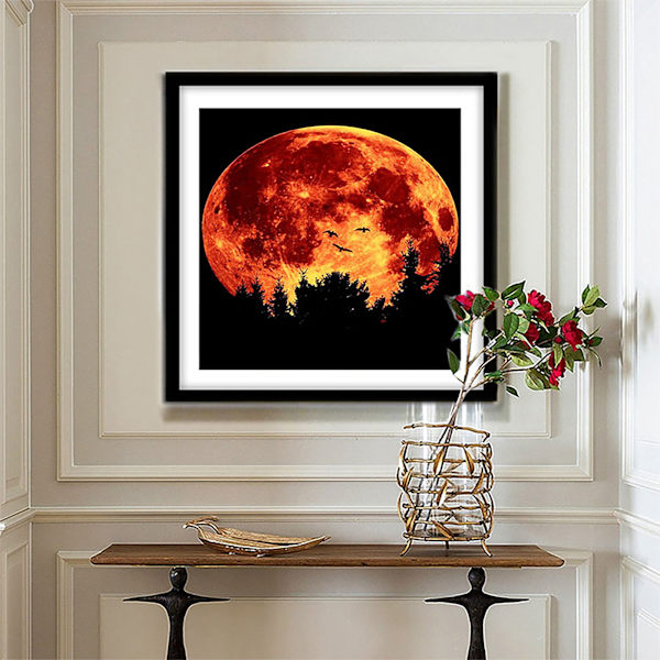 (30x40cm)5D DIY Diamantmaleri Bor Øvelser Broderi Kits Kunst C