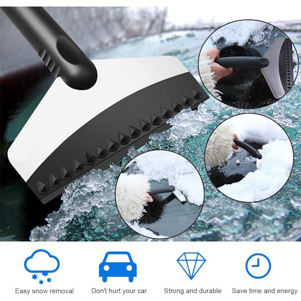 Isskraber Bilrude Iskraber Sneskovl Skraber Frost Squeegee Vindues Snebørste Snerydning
