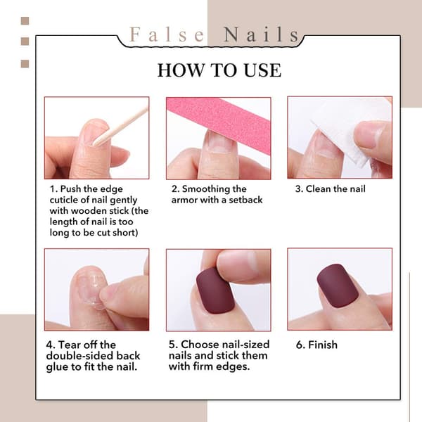 Fancy Prrety Extra Long Fake Nails Ballerina Press on Nails Matte