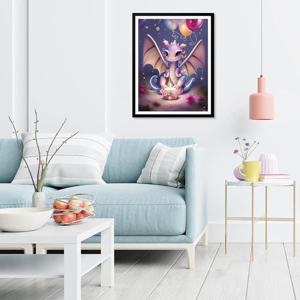 5D Diamantmaleri 30x40cm Drage F