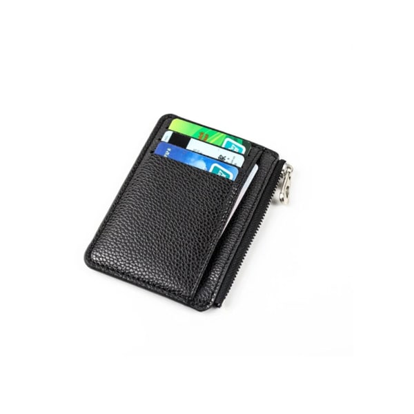 INF Card holder / wallet with zipper Black