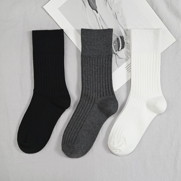 Miesten pitkät sukat musta tube keskipitkät syksy ja talvi