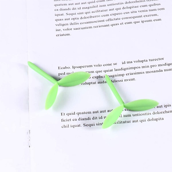 Lille Grønne Bogmærker Sæt med 3