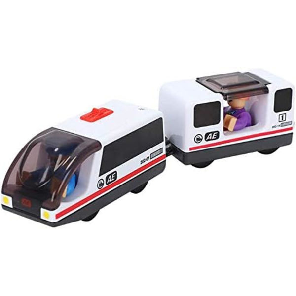Elektrisk togbane i tre, miniatyrlokomotivleketøy